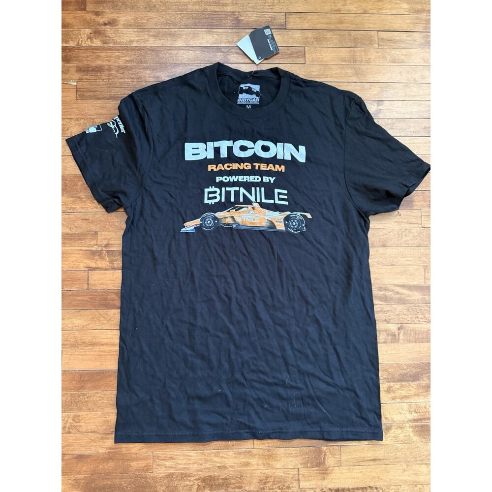 Indy 500 Bitcoin Racing Shirt T-Shirt Large Grand Prix Indycar Race Ed Carpenter